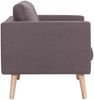 vidaXL 2-Sitzer-Sofa Stoff Taupe [281365] Bild 5