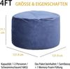 GarveeMore Sitzsack Sessel Bodensessel Beanbag aus Velvet 120x120x70cm Bild 3