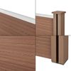 Gartenzaun Getafe WPC mit Pfosten 183x705 cm Braun neu. holz Bild 3