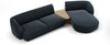 Micadoni Modulares Sofa Miley mit Recamiere 3-Sitzer Rechts Chenille Haga Königsblau Bild 2