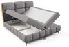 Boxspringbett Schlafzimmerbett CHARLIE 140x200cm Stoff Fibi Dunkelgrau Bild 4