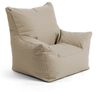 mokebo Kindersessel Der Pausenheld (aus wasserabweisenden Stoff Beige-Khaki), Kinder Sitzsack, Lesesessel, Bodenkissen fürs Kinderzimmer Bild 4