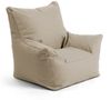 mokebo Kindersessel Der Pausenheld (aus wasserabweisenden Stoff Beige-Khaki), Kinder Sitzsack, Lesesessel, Bodenkissen fürs Kinderzimmer Bild 5