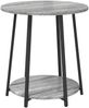 vidaXL Beistelltisch-Set mit Regal 2 pcs Grau Sonoma und Schwarz 869705 Bild 5