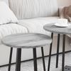 vidaXL Beistelltisch-Set mit Regal 2 pcs Grau Sonoma und Schwarz 869705 Bild 4