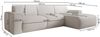 Selsey 'Bouvi' Ecksofa, Ottomane rechts, beige, Bouclé Bild 4