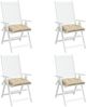 vidaXL Stuhlkissen 4 Stk. Beige 40x40x7 cm Oxford-Gewebe 361460 Bild 4