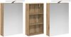 vidaXL Badezimmerschrank-Set 3 pcs 140 x 14,5 x 70 cm Holzwerkstoff 3403791 Bild 5