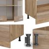 Eckküche R-Line Sonoma/Goldkraft Eiche 287 x 60 cm , AP Anthrazit Vicco Bild 5