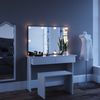 Schminktisch Azur Weiß 120 cm mit LED Beleuchtung und Bank Vicco Bild 4