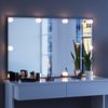Schminktisch Azur Weiß 120 cm mit LED Beleuchtung und Bank Vicco Bild 5