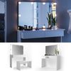 Schminktisch Azur Weiß 120 cm mit LED Beleuchtung und Bank Vicco Bild 2