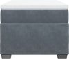 vidaXL Boxspringbett mit Matratze Dunkelgrau 80x200 cm Samt 3285246 Bild 4