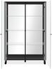 Finori Albi 53A Highboard, schwarz / Spiegel | Maße: B x H x T ca. 100 x 150 x 33 cm Bild 3