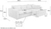 Job 'Kampen KPL' Wohnlandschaft, Cord taupe Bild 5
