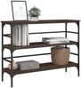 Konsolentisch, Beistelltisch, Konsole Braun Eichen-Optik 100x32x75 cm Holzwerkstoff Bild 4