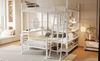 Bett 140x200 cm Hochbett mit Stauraum – Metallrahmen, trennbar zu zwei Betten Bild 5