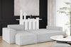 Ecksofa Schlafsofa Sofa MARIS Stoff Poso Anthrazit Ottomane Links Bild 2