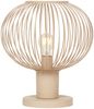 Tischleuchte GILA mit Gitter Lampenschirm Beige, Höhe 37cm Bild 2