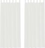 vidaXL Voile Vorhänge mit Schlaufen 2 Stk. Weiß 140x260 cm 4102335 Bild 2