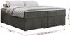Boxspringbett - Doppelbett mit Multipocket-Matratze - BESS -200x200 - Dunkelgrau Velours - H4 Bild 5