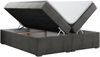 Boxspringbett - Doppelbett mit Multipocket-Matratze - BESS -200x200 - Dunkelgrau Velours - H4 Bild 4