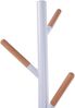 Garderobenständer Nacka 172x37 cm Weiß + Holzoptik [en. casa] Bild 4
