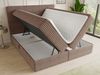 Boxspringbett Mollo mit 2 Bettkästen, Doppelbett mit Bonell-Matratze und Topper, Polsterbett in weichem Cordstoff, Bett, Bettgestell für Schlafzimmer (Braun (Tilia 17), 160 x 200 cm) Bild 3