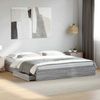 Doppelbett, Bettgestell Modernen mit Schubladen Grau Sonoma 180x200cm Holzwerkstoff d1478e Bild 2
