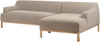 Linksseitiges Ecksofa SOSJO Stoff Taupe Linksseitig Bild 4