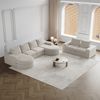 Modulares Sofa H 81.2 x T 322.5 x B 271.5 cm aus Chenille in Beige mit variabler Chaiselongue Bild 4