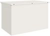 vidaXL Gartenlagerkissenbox Stahl 80 x 50,5 x 50 cm 220 Weiß 874568 Bild 2