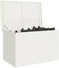 vidaXL Gartenlagerkissenbox Stahl 80 x 50,5 x 50 cm 220 Weiß 874568 Bild 3