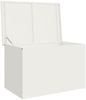 vidaXL Gartenlagerkissenbox Stahl 80 x 50,5 x 50 cm 220 Weiß 874568 Bild 5