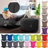 Green Bean® 2er Set XXL Sitzsack "Square+Stay" inkl. Poufmit mit EPS-Perlen - Riesensitzsack 140x180 Liege-Kissen Bean-Bag Chair - Schwarz Bild 5