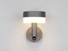 2er Set LED Außenwandleuchten mit Bewegungsmelder in Anthrazit, Höhe 22cm Bild 5
