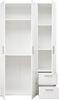 Kleiderschrank >Christian< in Weiß - 115x191x55cm (BxHxT) Bild 4