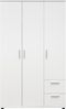 Kleiderschrank >Christian< in Weiß - 115x191x55cm (BxHxT) Bild 3