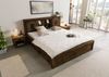 Bett mit Schublade Mango 180x200 braun lackiert RAILWAY #472 Bild 2