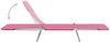 vidaXL Klappbare Sonnenliegen 2 Stk. Stahl und Stoff Rosa 310345 Bild 5