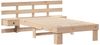 vidaXL Bettrahmen mit Kopfteil Braun 80 x 200 cm Massives Kiefernholz 872713 Bild 4