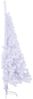 vidaXL Künstlicher Halb-Weihnachtsbaum mit Ständer Weiß 150 cm PVC 328418 Bild 5