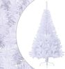vidaXL Künstlicher Halb-Weihnachtsbaum mit Ständer Weiß 150 cm PVC 328418 Bild 2