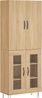 vidaXL Highboard Sonoma-Eiche 69,5x34x180 cm Holzwerkstoff 3198068 Bild 2