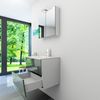 Badmöbel Set Gently 2 V1 Weiß/Grau MDF Waschtisch 60cm mit 5W LED-Strahler / Energiebox Bild 4