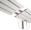 Vorhangschiene "weiß" aus Aluminium, alle Längen bis 480cm möglich, Flache Gardinenschiene ( 7mm ), "1- / 2-/ 3- /4-läufig" inkl. Vorhanggleiter Bild 3