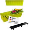 BURI 2 Euro-Paletten Blumenkästen-Einsätze inkl. Bewässerungsmatte | 37,3cm Hellgrün | Pflanzkasten für Europalette Palette | Balkonkasten | Blumentopf | aus stabilen Kunststoff | Made in Germany Bild 2