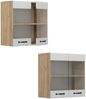 Küchenglasschrank R-Line Weiß Landhaus 60 cm Vicco Bild 5