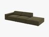 Micadoni Sofa Jodie 3-Sitzer Rechts Samt Bluvel Grün Bild 3
