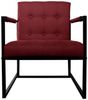 SVITA JONES Sessel Relaxsessel Lounge inkl. Sitz- und Rückenkissen Lounge rot Bild 2